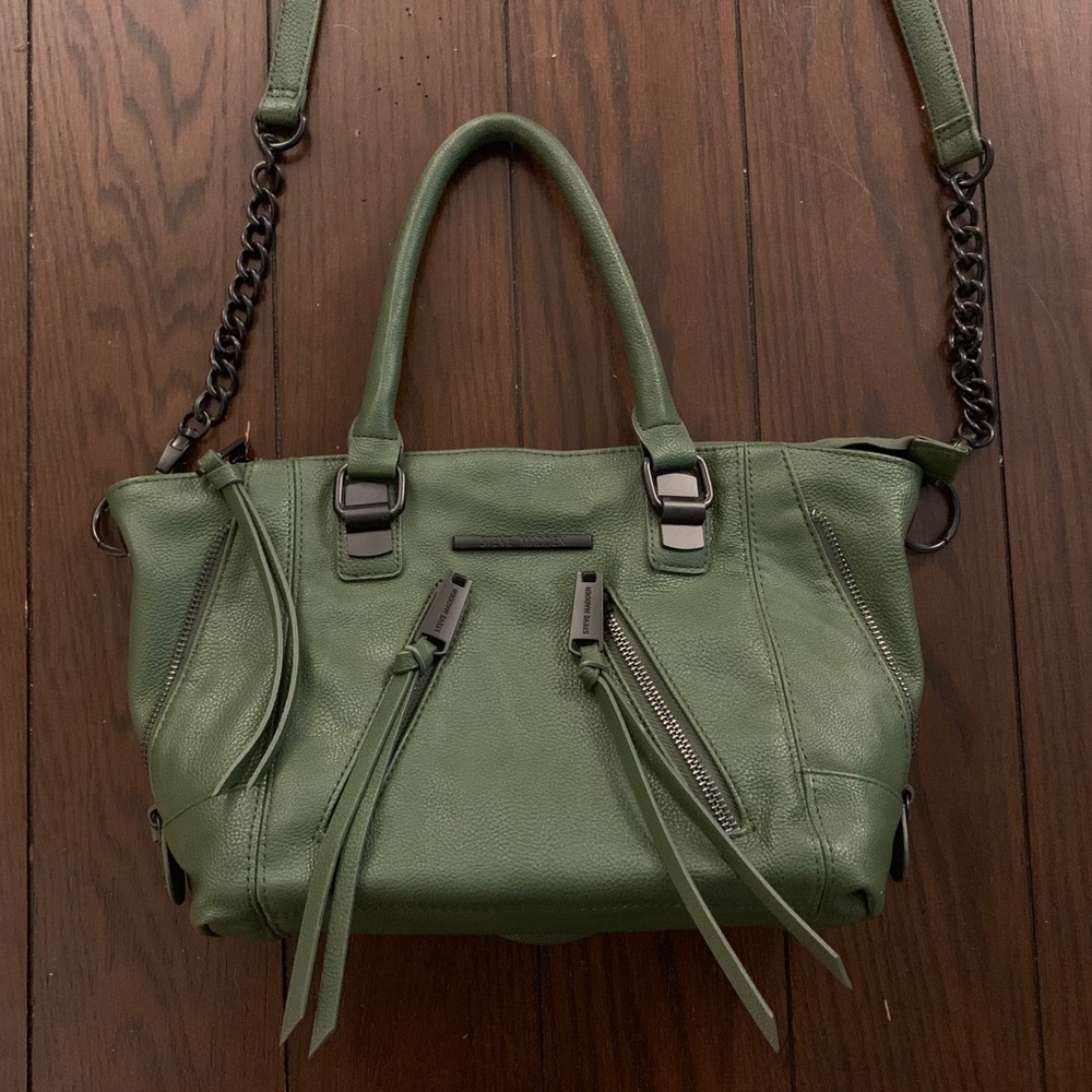 Hunter Green Steve Madden handbag like new